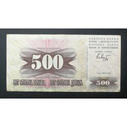 Bosznia-Hercegovina 500 Dinara 1992 F