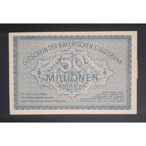 Germany 50 Million Mark 1923 XF+ Munich