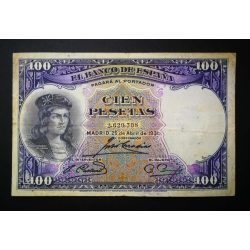 Spanyolország 100 Pesetas 1931 F+