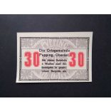 Austria 30 Heller 1920 Unc Pupping, Schaumburg