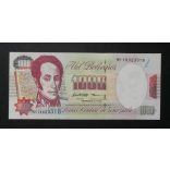 Venezuela 1000 Bolivares 1998 P-76c.2 UNC