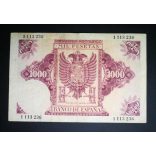 Spain 1000 Pesetas 1940 F
