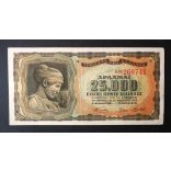 Greece 25000 Drachma 1943 XF