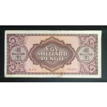 Hungary 1 billion Pengő 1946 F