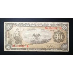 Mexikó 10 Pesos 1914 F