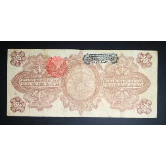 Mexikó 10 Pesos 1914 F