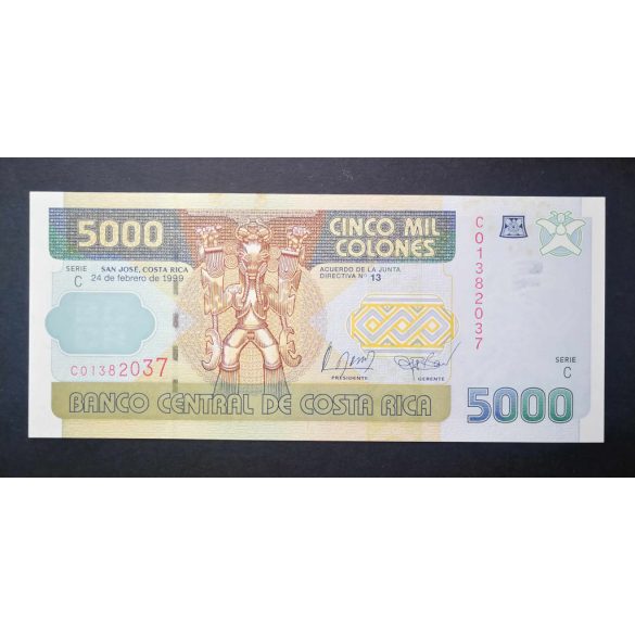 Costa Rica 5000 Colones 1999 UNC
