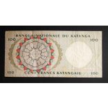 Katanga 100 Francs 1962 F+