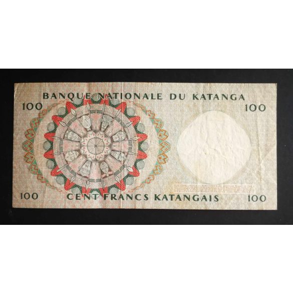 Katanga 100 Francs 1962 F+