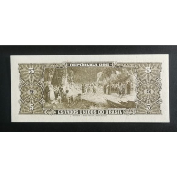 Brazil 5 Cruzeiros 1964 Unc