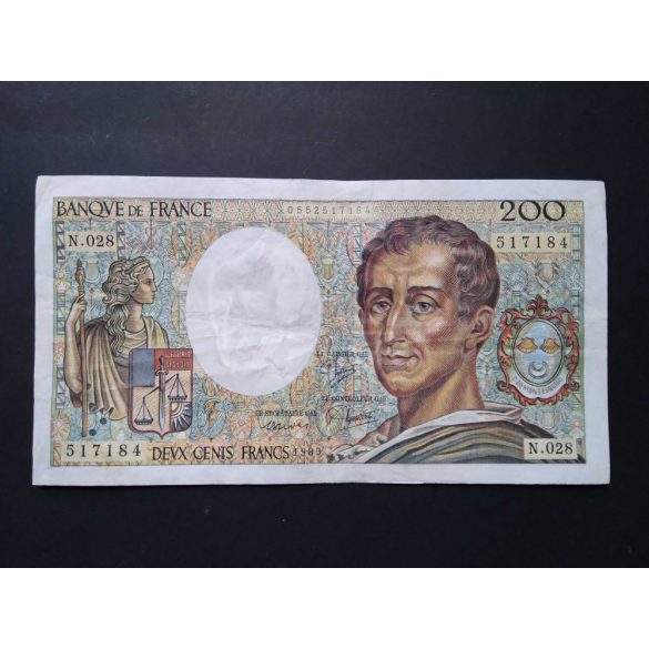 Franciaország 200 Francs 1985 F+