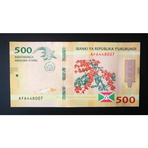 Burundi 500 Francs 2018 Unc