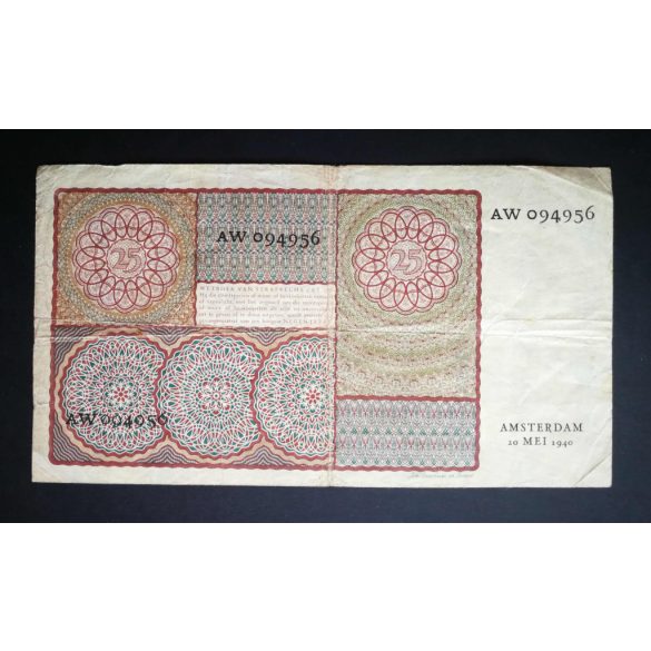 Hollandia 25 Gulden 1940 F-