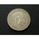 Hungary 20 Krajczár 1869 silver