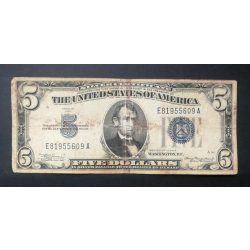 USA 5 Dollars 1934 A Silver certificate F-