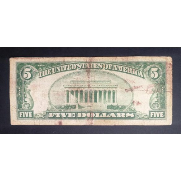 USA 5 Dollars 1934 A Silver certificate F-