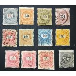 Hungary 1889 Letter, black cipher LOT 12 pcs used