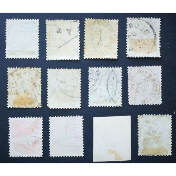 Hungary 1889 Letter, black cipher LOT 12 pcs used