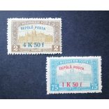 Hungary 1918 Airmail stamps Budapest Vienna Krakow Lviv * MH