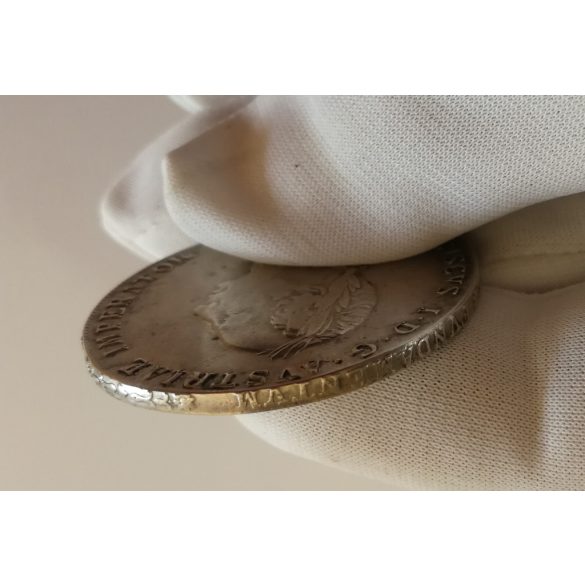 Magyarország I. Ferenc  konvenciós tallér 1825 G Nagybánya gVF/aXF ezüst