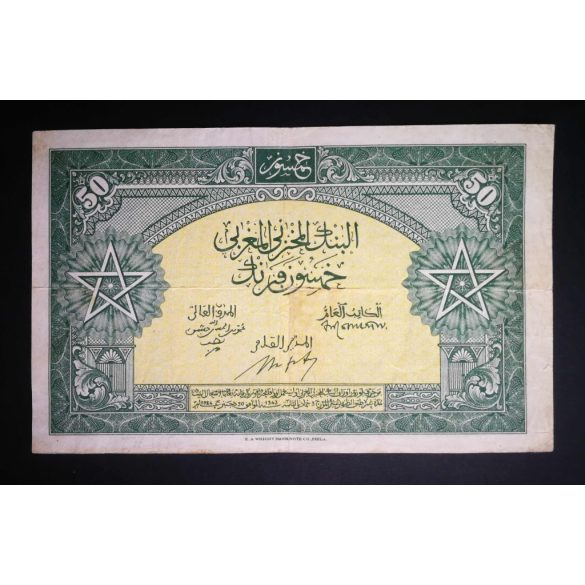 Marokkó 50 Francs 1943 VF