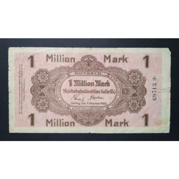 Germany 1 Million Mark Halle 1923 VG+