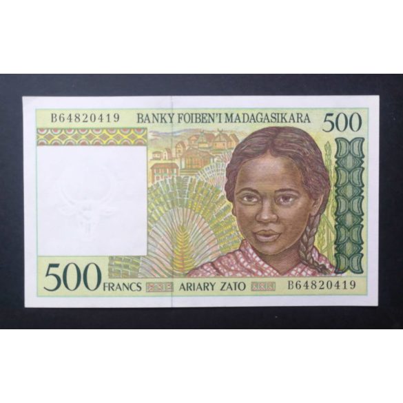 Madagaszkár 500 Francs Ariary 1995 XF+