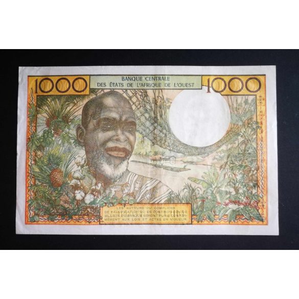 West African States Ivory Coast 1000 Francs 1965 F+