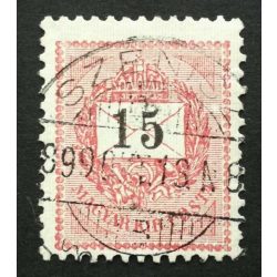   Hungary 1898 Letter, black cipher 15 kr. perf. 12 : 11 3/4 SZENICZ used