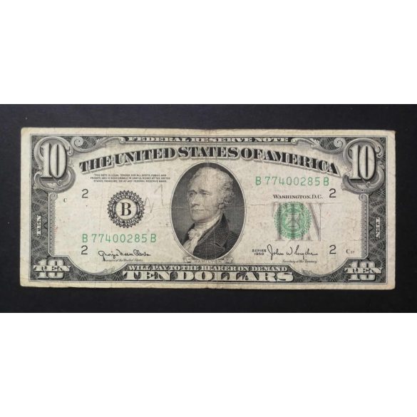 USA 10 Dollar 1950 New York F