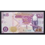 Zambia 5 Kwacha 2021 UNC