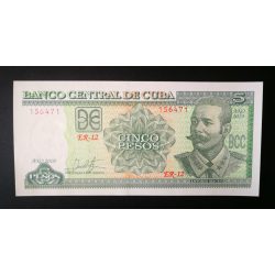 Cuba 5 Pesos 2019 Unc