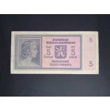 Protectorate of Bohemia and Moravia 5 Korun 1940 VF