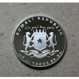 Somalia 10000 Sillings 1998 PP silver - in memory of the World Cup