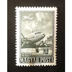 Hungary 1957 1950 Airplane additional closing value ** MNH