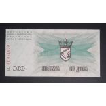 Bosnia and Herzegovina 100000 Dinara 1993 aUnc+