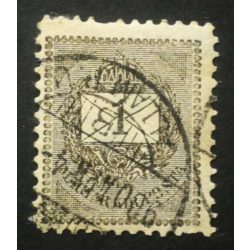   Hungary 1898 Letter, black cipher 1 kr. perf. 11 1/2 (GYŐR) / ÁLLAMP. U. used