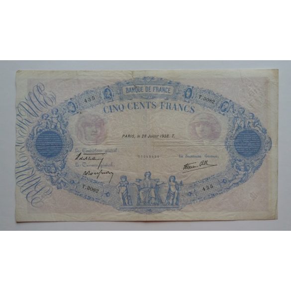 France 500 Francs 1938 F