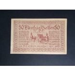 Austria 50 Heller 1920 Unc Bell a.d. Pram