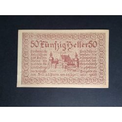 Ausztria 50 Heller 1920 Unc Bell a.d. Pram