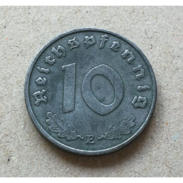 Németország 10 Pfennig 1941 E verdehibás