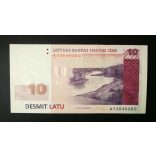 Latvia 10 Latu 2008 UNC