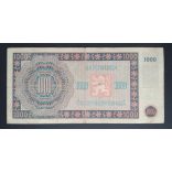 Czechoslovakia 1000 Korun 1945 F