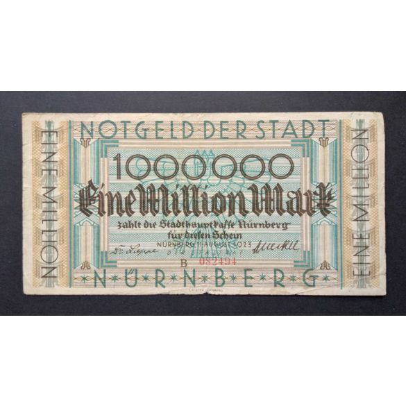 Germany Nürnberg 1 Million Mark 1923 F