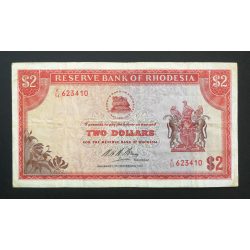 Rhodesia 2 Dollars 1970 F