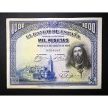 Spain 1000 Pesetas 1928 VF-