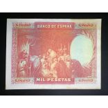Spain 1000 Pesetas 1928 VF-