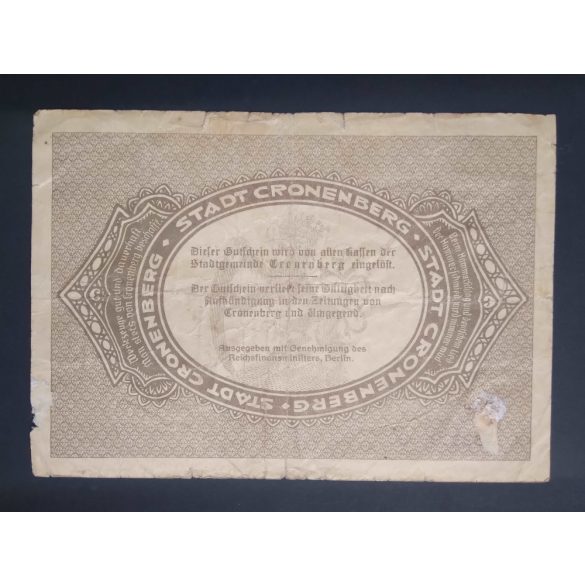 Germany Cronenberg 20000 Mark 1923 VG+