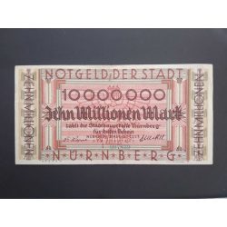 Germany 10 Million Mark Nürnberg 1923 VF 