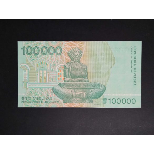 Croatia 100000 Dinara 1993 UNC